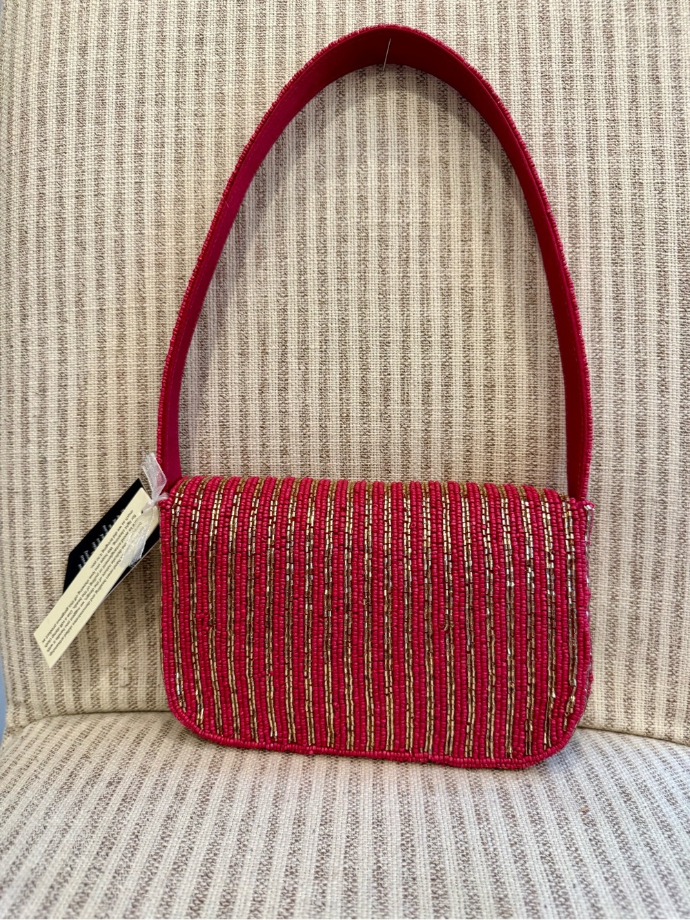 New Made in India Beaded Shoulder Drink Bag - Picture 2 of 16